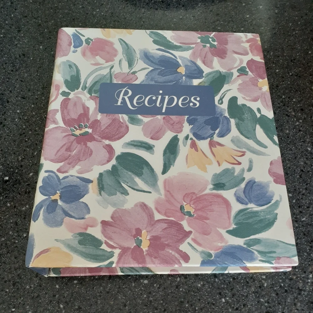 Hard Covered Recipe Book